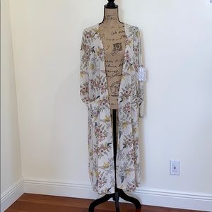 LuLaRoe Sarah floral print long sweater